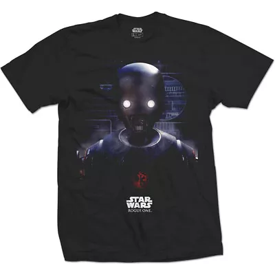 Buy STAR WARS Mens Black T-Shirt Rogue One K-2SO Prime Force • 7.89£