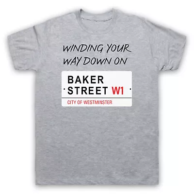 Buy Baker Street London Unofficial Gerry Rafferty Winding Mens & Womens T-shirt • 17.99£