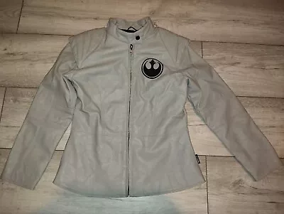 Buy Disney Store Girls Star Wars Rebel Alliance Jacket Size 7-8 Grey Faux Leather • 4.99£