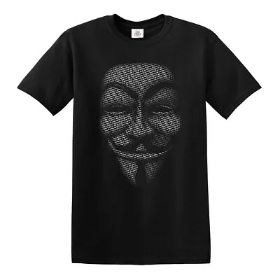 Buy Anonymous T-shirt V For Vendetta Mask Shirt Christmas Gift Tshirt Top Tee • 9.95£