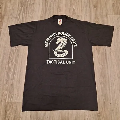 Buy Vintage 90s Memphis Police Department Tactical Unit Single Stitch T Shirt Size M • 20£