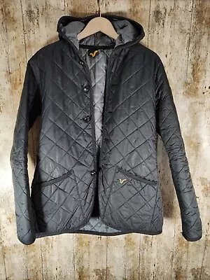 Buy Voi Jeans Womens Jacket Black Quilted Size M (0715) • 12.90£