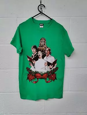 Buy Official Star Wars Green Small T-Shirt, Luke,Leia,Han,Chewbacca T-Shirt • 9.99£