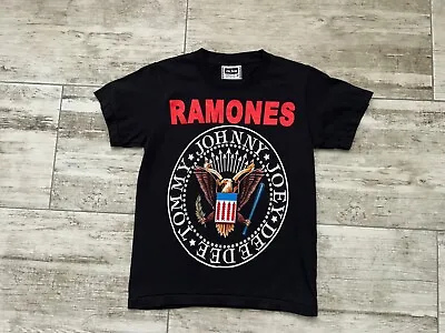 Buy Womens Vintage Ramones Hey Ho Let's Go Big Logo T Shirt Tee Single Stitch Size S • 51.97£