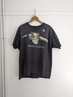 Buy Pink Floyd Liquid Blue Y2K T-Shirt Dark Side Of The Moon Band Rock Tee XL • 25£