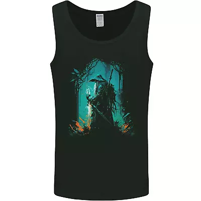 Buy A Wizard In A Fantasy Forest Warlock Mens Vest Tank Top • 10.99£