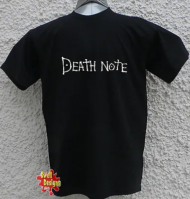 Buy DEATH NOTE Deathnote Logo Anime Cult Movie Cool T Shirt All Sizes • 13.99£