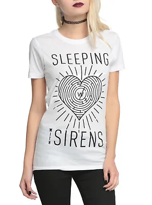 Buy Sleeping With Sirens Juniors Heart Maze Tee Shirt NWT 3XL • 9.63£