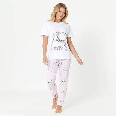 Buy Studio Womens Aristocats Mar Short Sleeve Pyjama Sets • 19.99£