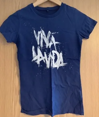 Buy Coldplay T Shirt Viva La Vida Rock Band Merch Tee Ladies Size Small Chris Martin • 13.50£