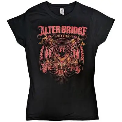 Buy Alter Bridge Fortress Batwing Eagle Black Womens Fitted T-Shirt NEW • 14.89£