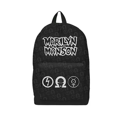 Buy RockSax Marilyn Manson Logo Backpack RA396 • 32.75£