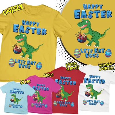 Buy Easter Bunny Egg Blessed Easter Day Basket Lets Eat Egg Family Fancy T-Shirt #ED • 7.59£