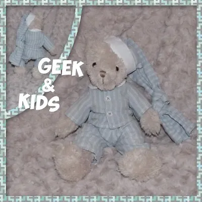 Buy Teddy Bear In Pajamas And Night Cap Grey - 30cm - Ref C26 • 22.51£
