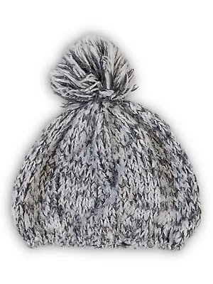 Buy Women’s PacSun Gray White Woven Knit Winter Beanie Hat Unisex Tassel Pom Pom • 9.64£