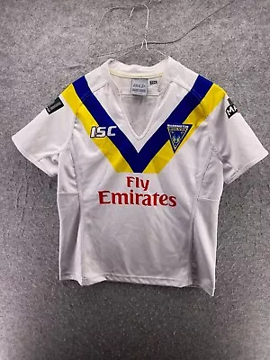 Buy Warrington Wolves Rugby Shirt Womens UK 12 White Top League The Wire EU 38 • 10.99£