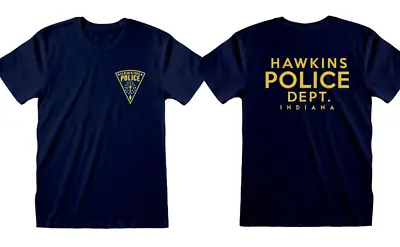 Buy Official Stranger Things - Hawkins Police Badge T-shirt • 14.99£
