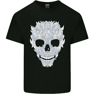 Buy Fairy Skull Mens Cotton T-Shirt Tee Top • 8.75£