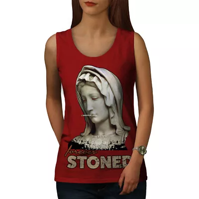 Buy Wellcoda Stoned Blunt Stoner Womens Tank Top, Ancient Athletic Sports Shirt • 15.99£