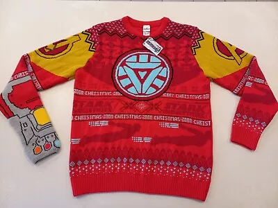 Buy Avengers Endgame Ugly Christmas Sweater Knit Size L Ironman Infinity Gauntlet  • 42.54£