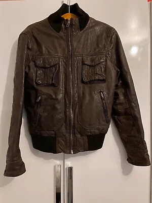 Buy Jack Jones Leather Jacket (S) • 25£