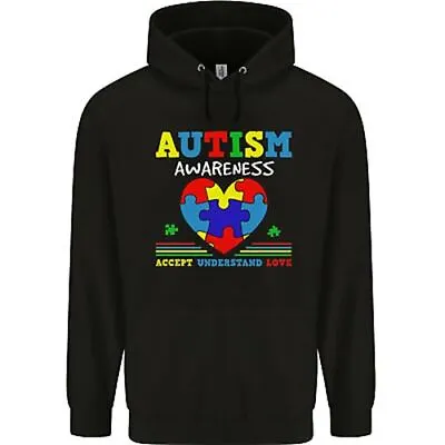 Buy Autism Awareness Autistic Love Accept ASD Mens 80% Cotton Hoodie • 24.99£