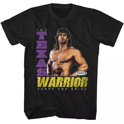 Buy Powertown Kerry Von Erich The Texas Warrior WWE Wrestling Champ Men's T Shirt • 40.25£