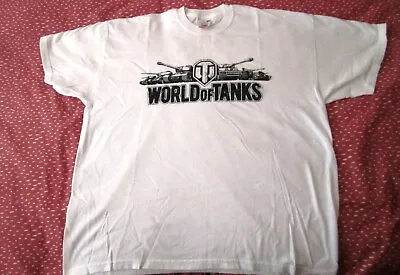 Buy Official World Of Tanks White T Shirt Size L - Unworn - War & Peace Show 2010 • 9.99£