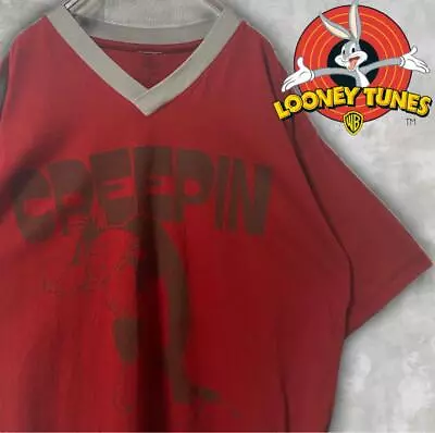 Buy Looney Tunes T-Shirt Character Ringer Neck Anime Old Clothes Japan • 62.99£