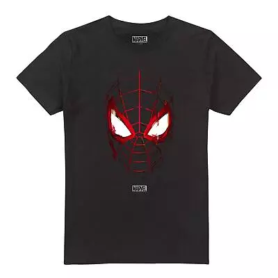 Buy Marvel Mens T-shirt Spiderman Miles Morales Glitched Top Tee S-2XL Official • 13.99£