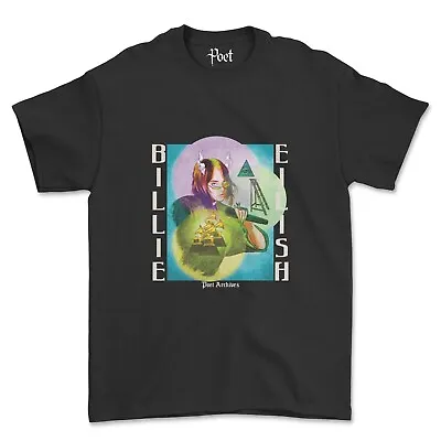 Buy Billie Eilish T-Shirt Bad Guy Happier Then Ever Singer Poet Archives Cute Tee • 20£