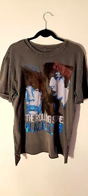 Buy Mens AMPLIFIED Rolling Stones Distressed Grey Tshirt Size L • 12.50£