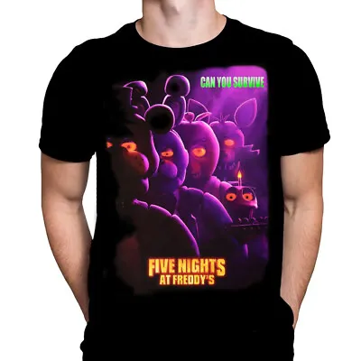 Buy CAN YOU SURVIVE FREDDY'S PIZZERIA FNAF - Horror Movie T-Shirt /  S - 5XL Horror • 23.95£
