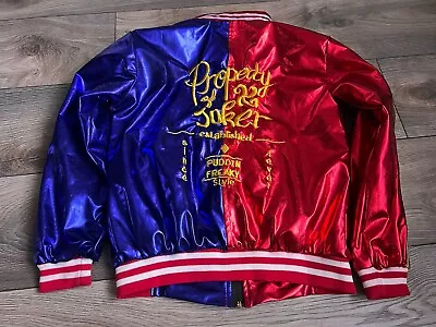 Buy Harley Quinn Satin Jacket Suicide Squad Property Of Joker Cosy Play Size Small  • 20£