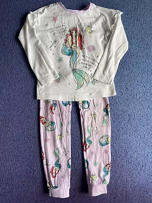 Buy Girls Disney Little Mermaid Ariel Pyjamas Age 7 Years • 2.99£
