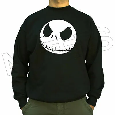 Buy Nightmare Before Christmas Jack Inspired Cool Sweatshirt Jumper Black S-3XL • 19.99£