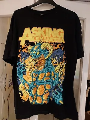 Buy Official Asking Alexandria Metal Hand Band T Shirt Size Medium- VGC • 24.99£