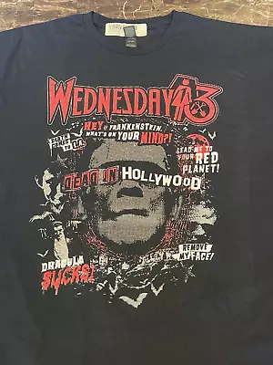 Buy WEDNESDAY 13 ~  Tour T-Shirt Size XL (Runs Small) • 24.09£