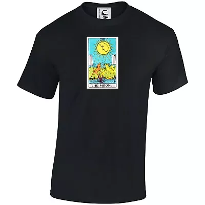 Buy The Moon Tarot Arcana Card Celestial Goth T-Shirt Top Adults, Kids & Teens Sizes • 9.99£