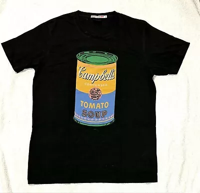 Buy Andy Warhol Campbell's Soup Uniqlo UT T-Shirt Size L  Black • 19.99£