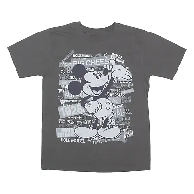 Buy DISNEY Mickey Mouse Mens T-Shirt Grey M • 11.88£