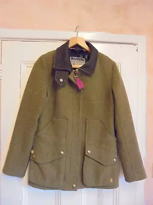 Buy Pre-worn Joules Tweed Field Jacket Ladies Small Size • 49.99£