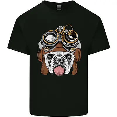 Buy Steampunk Bulldog Mens Cotton T-Shirt Tee Top • 10.99£