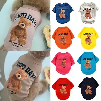 Buy Autumn Winter Puppy Hoodie Clothing Cartoon Bear T Shirt Vest Cat Sweater Outfit • 5.75£