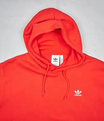 Buy Adidas Originals Hoodie Mens Size XL Red Pullover Hooded Sweatshirt Trefoil Logo • 25£