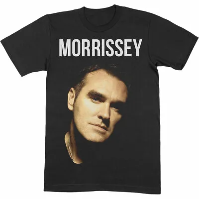 Buy Morrissey Face Photo Black T-Shirt NEW OFFICIAL • 16.29£