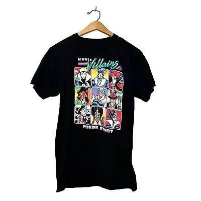 Buy Disney Villains Retro Print Casual Short Sleeve T Shirt Medium M • 7.71£
