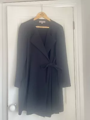 Buy Limited Edition M&S Women’s Black Coat/ Jacket Size 10/12/14/16 Ties At Side • 30£