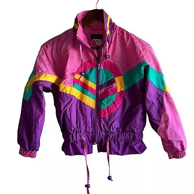 Buy Lavon Vintage 1980s Bright Pink Neon Windbreaker Jacket • 48.04£