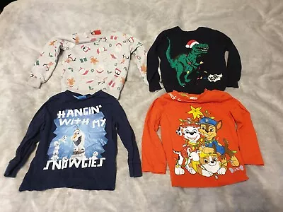 Buy Boys Christmas Jumpers And Tops Bundle 3-4 Years • 6£